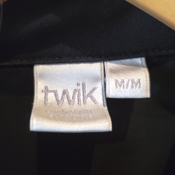 Twik (Simons) Sheer Black Button Up Shirt (Medium) - Picture 5 of 5